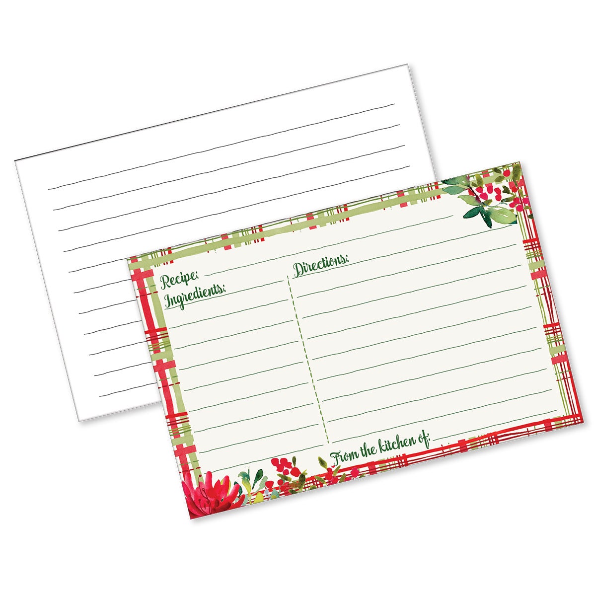 Lined Recipe Cards