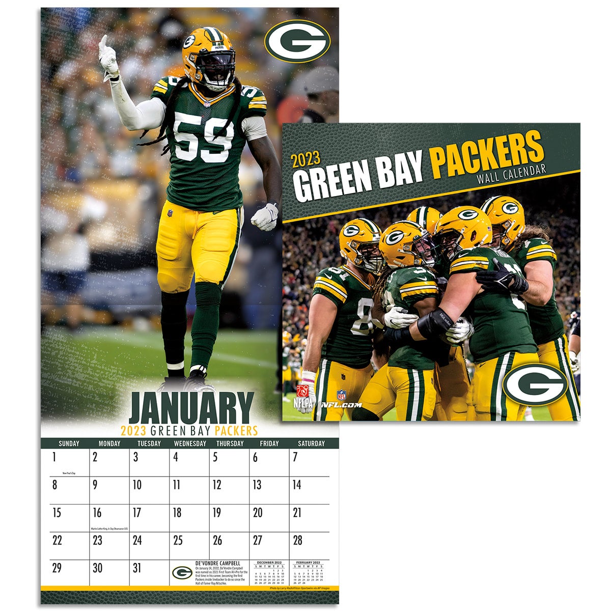 Green Bay Packers 2024 Wall Calendar